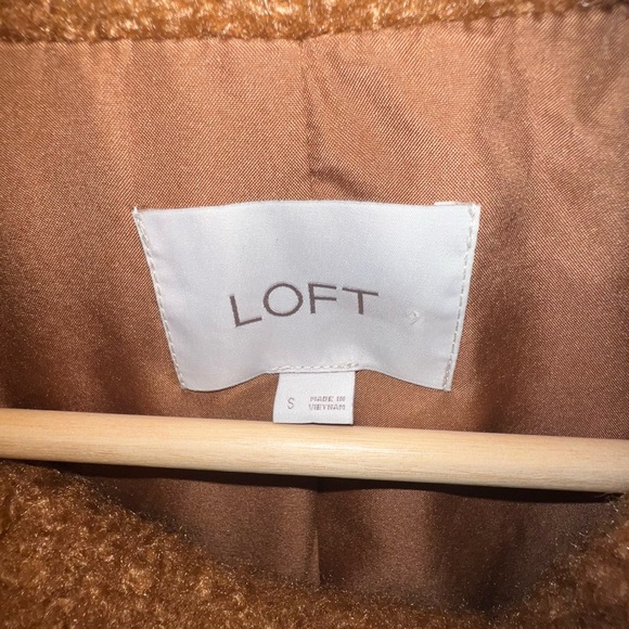 LOFT Brown Teddy Jacket - Picture 2 of 3